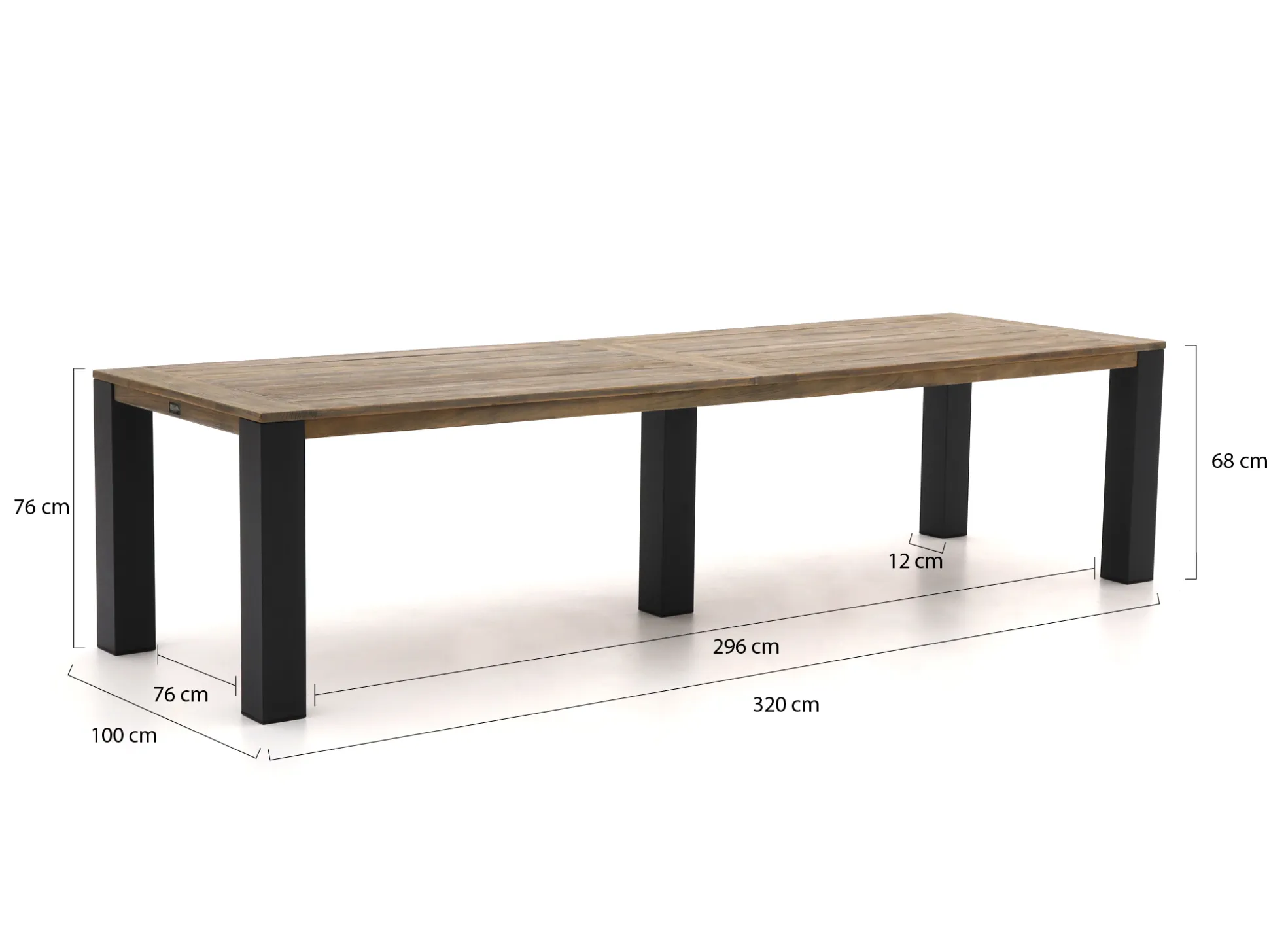 ROUGH-X dining tuintafel 320x100x76cm