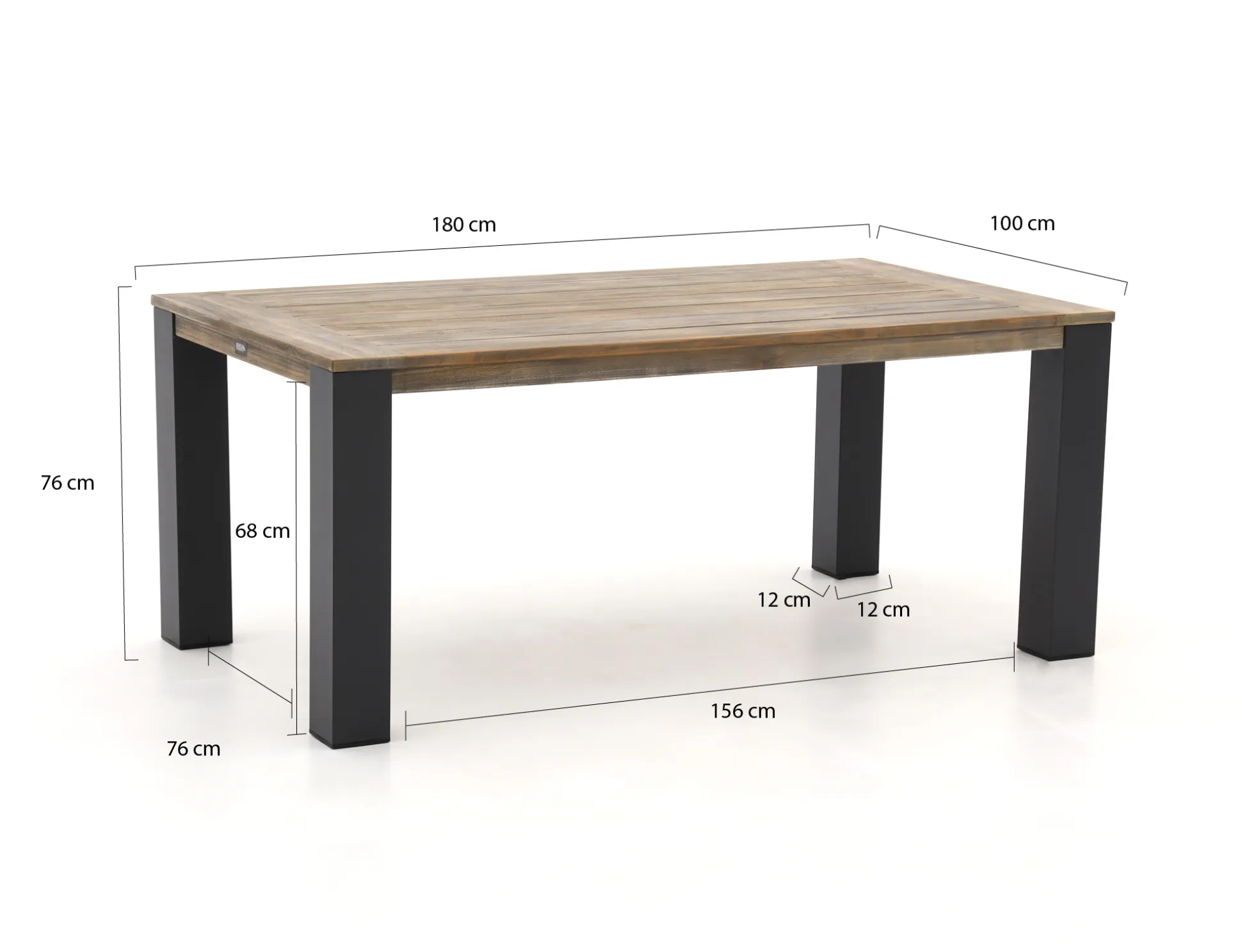 ROUGH-X dining tuintafel 180x100x76cm