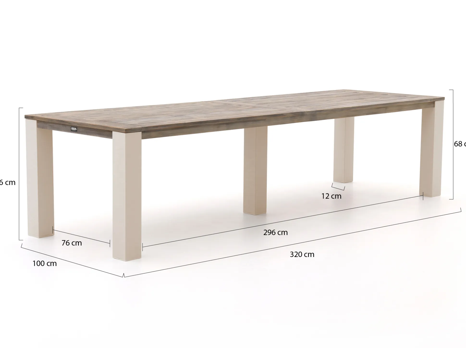 ROUGH-X dining tuintafel 320x100x76cm