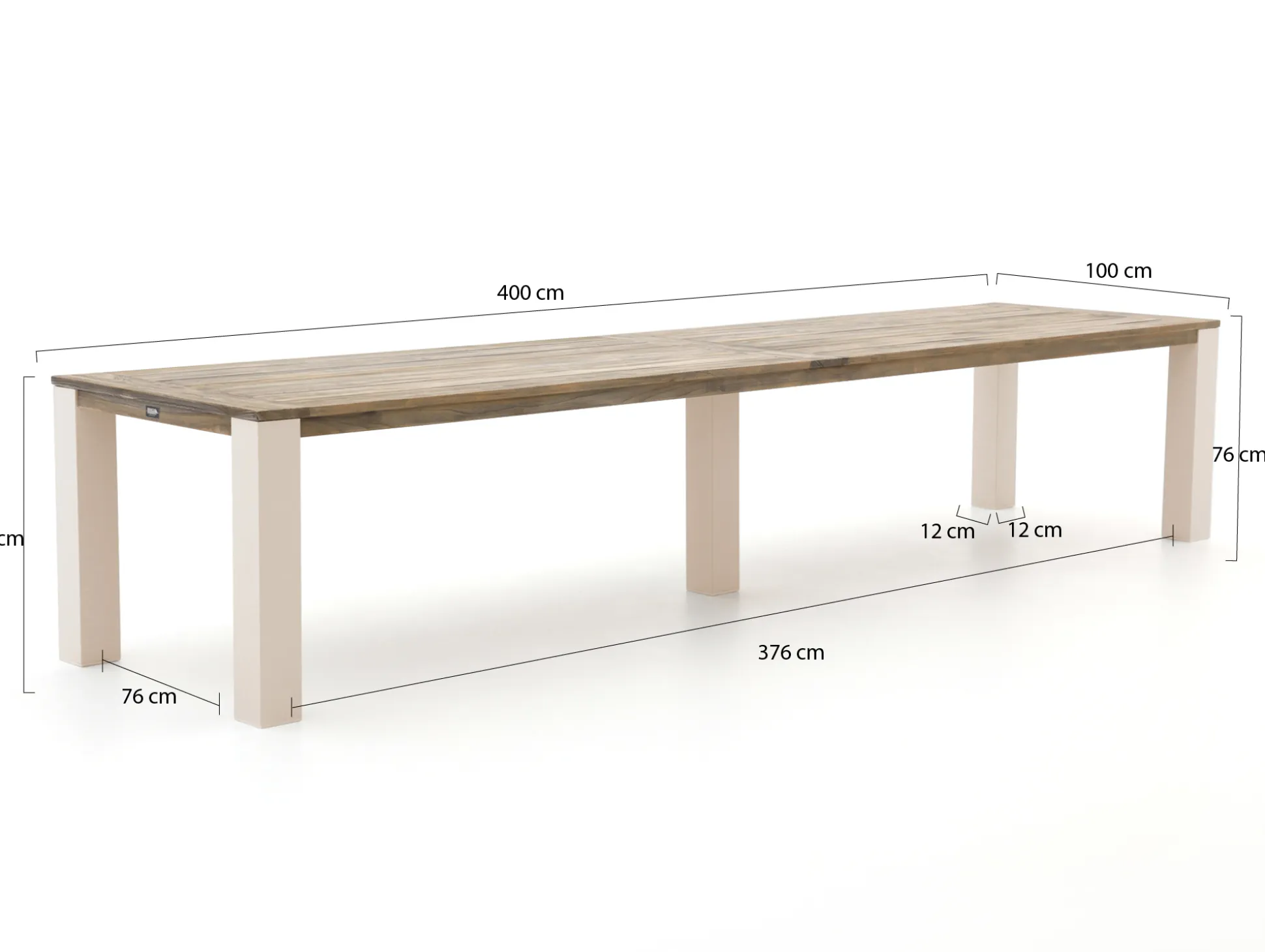 ROUGH-X dining tuintafel 400x100x76cm