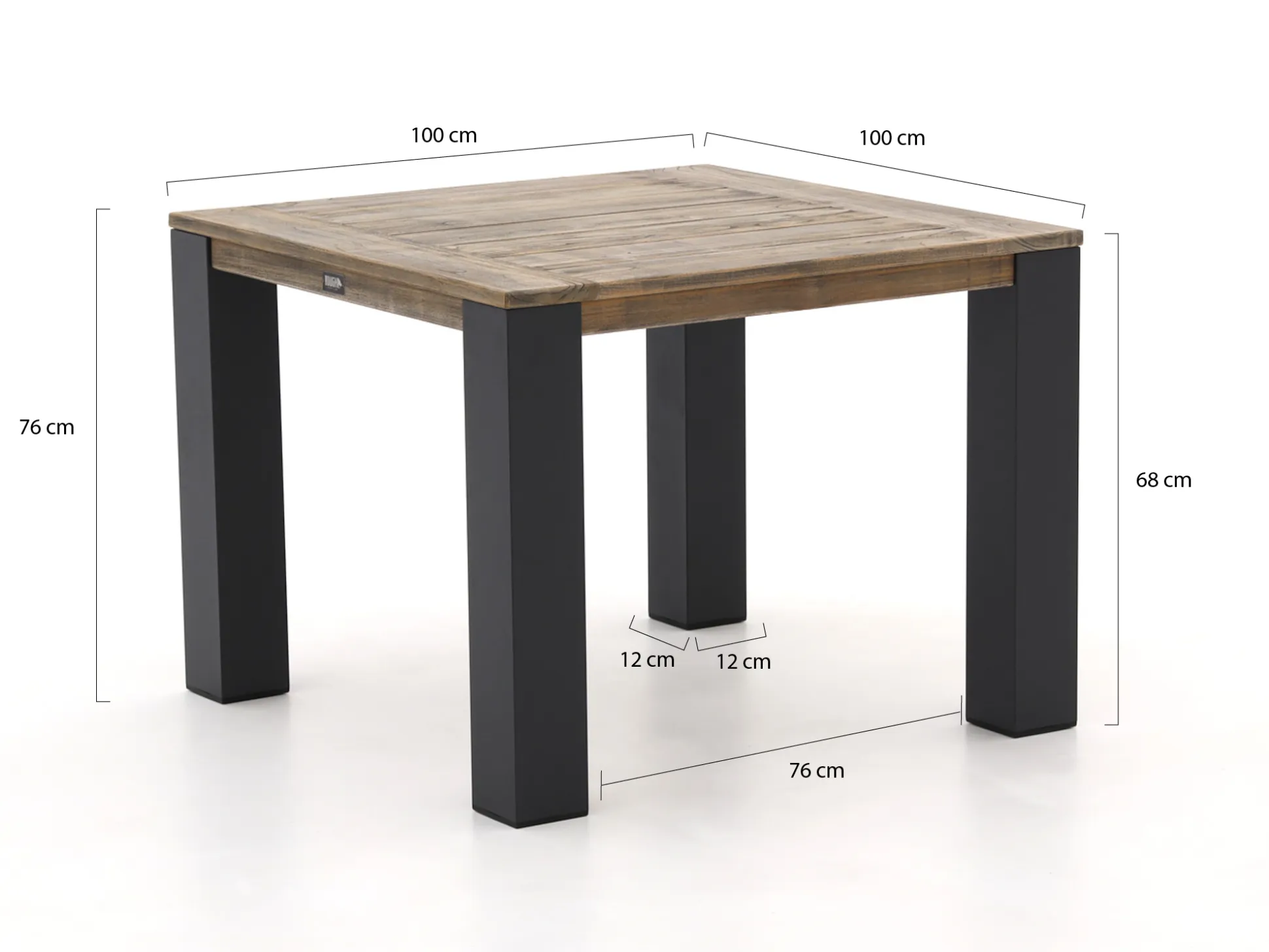 ROUGH-X dining tuintafel 100x100x76cm