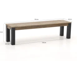 ROUGH-X picknickbank 170x42x45cm