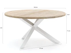 ROUGH-Y dining tuintafel ø 150cm (h:75cm)