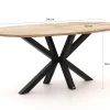 ROUGH-Y Ellips bartafel 240x120cm