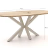 ROUGH-Y Ellips bartafel 240x120cm