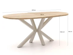 ROUGH-Y Ellips bartafel 240x120cm