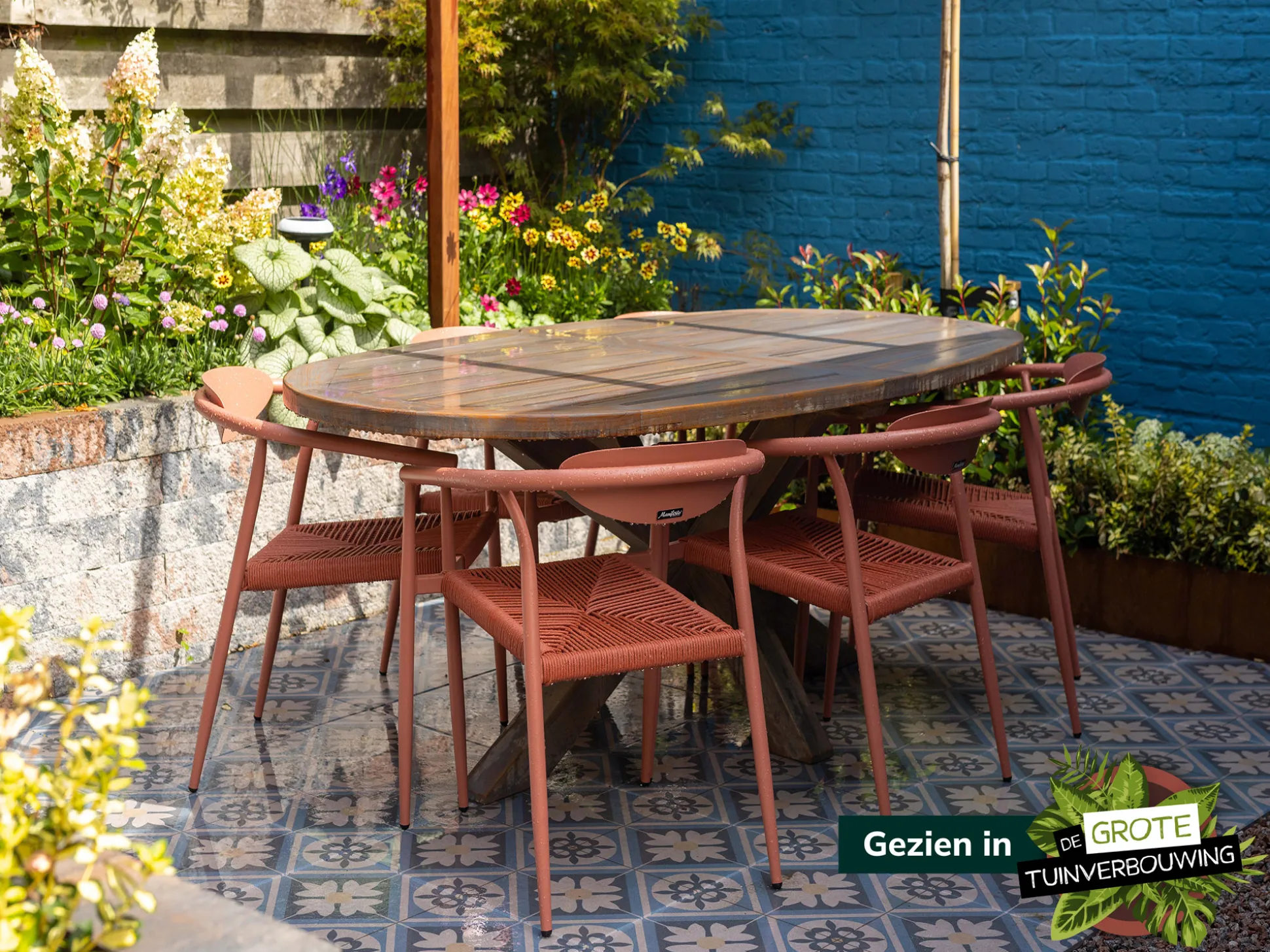 ROUGH-Y Ellips dining tuintafel 200x110cm