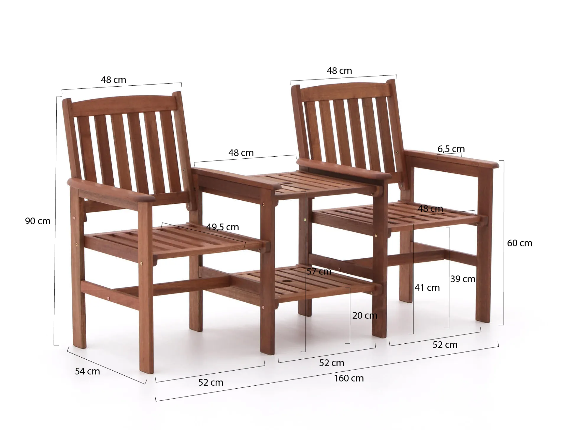 R&S Design Guarde duozit tete a tete 160cm