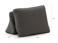Rugleuning incl. kussen t.b.v. Bellagio San Lupo lounge tuinbank 2-zits links/rechts 253cm