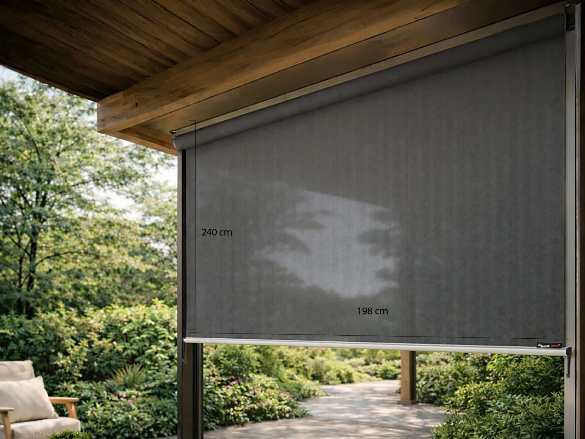 Shadow Comfort rolgordijn 198x240cm