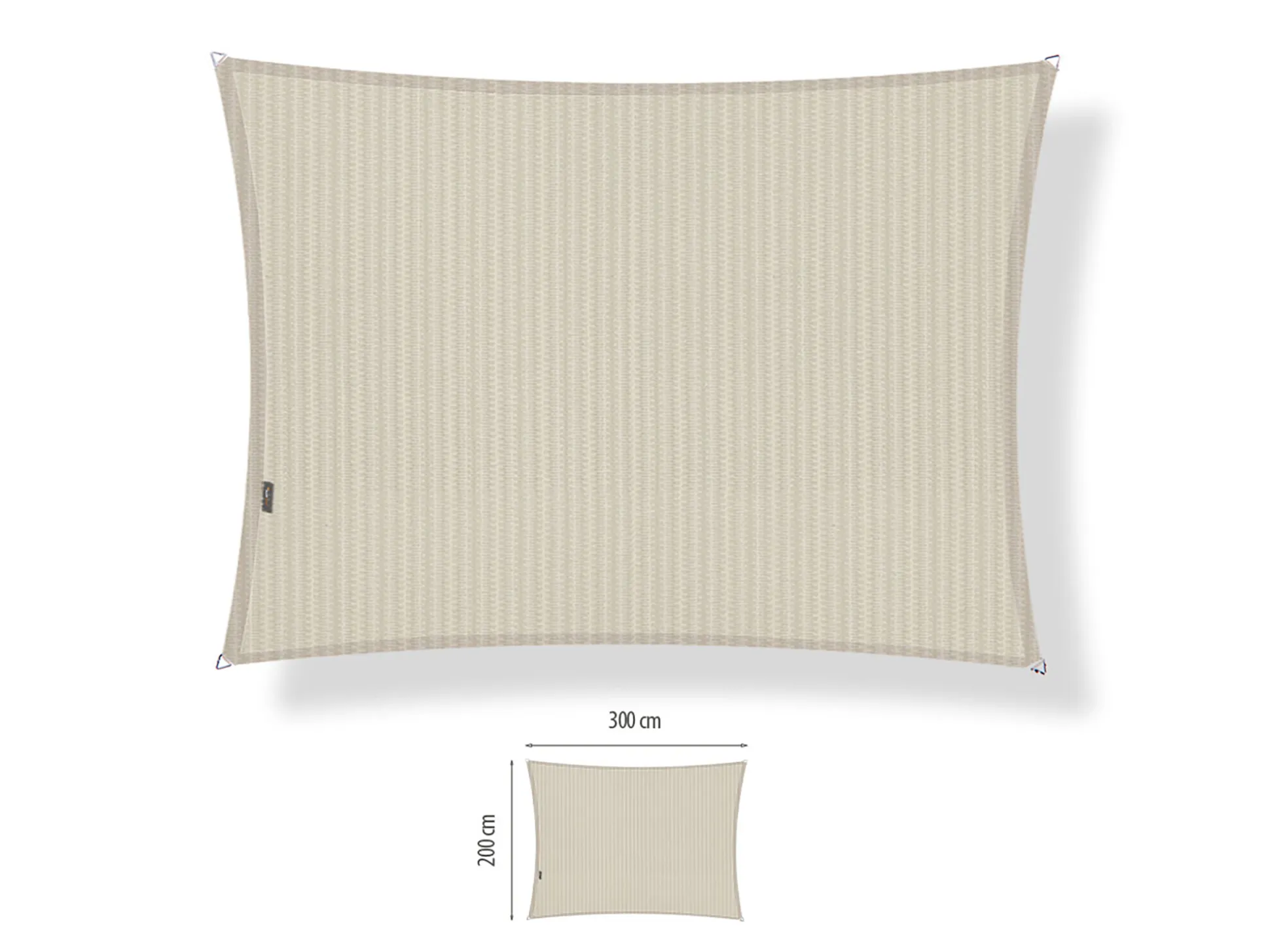 Shadow Comfort schaduwdoek rechthoek 200x300cm