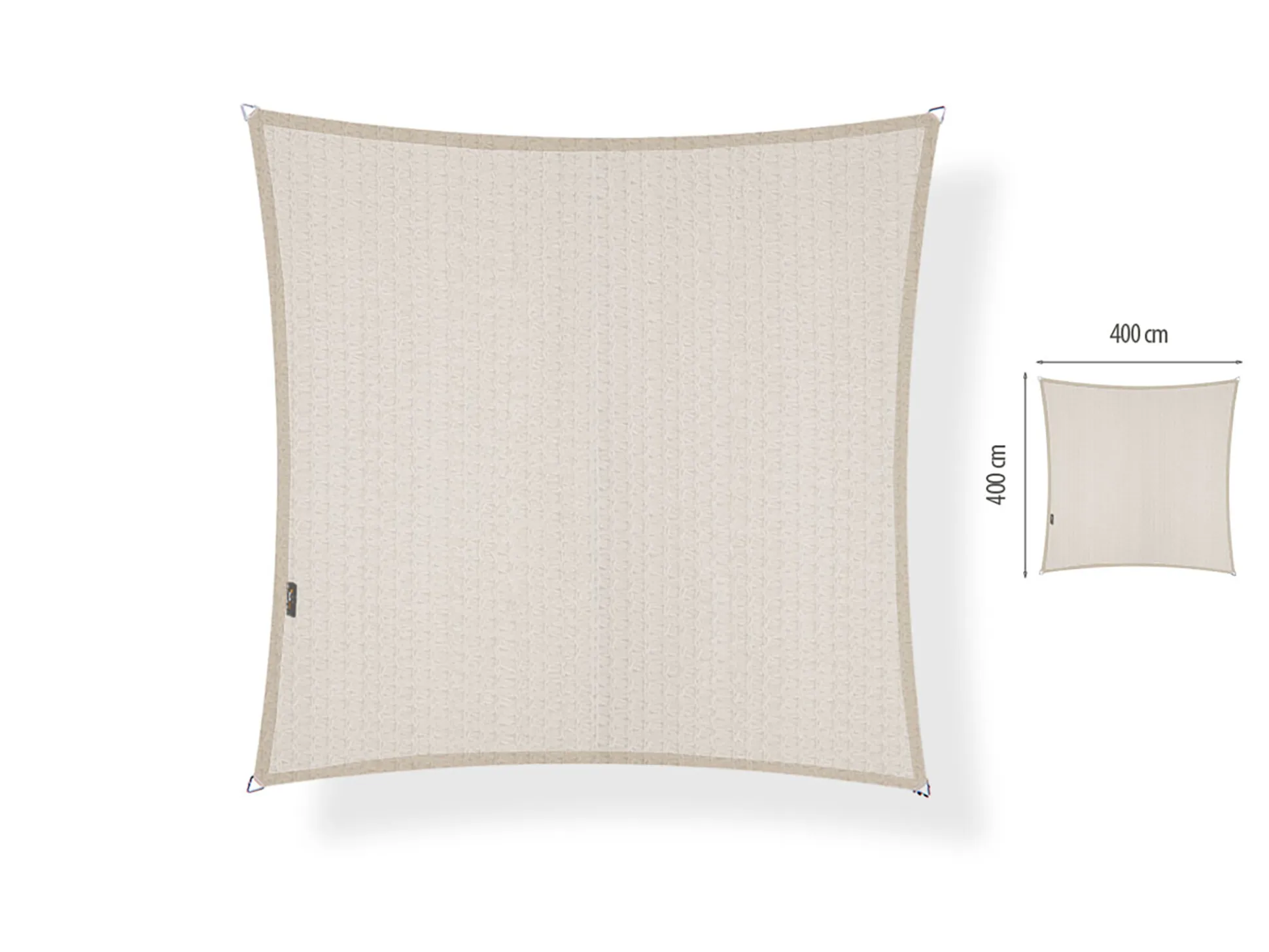 Shadow Comfort schaduwdoek vierkant 400x400cm waterdicht