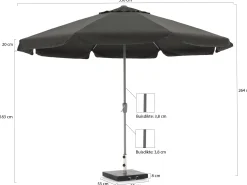 Shadowline Aruba parasol ø 350cm