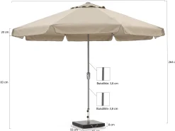Shadowline Aruba parasol ø 350cm