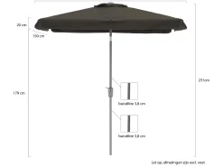 Shadowline Aruba parasol 210x150cm