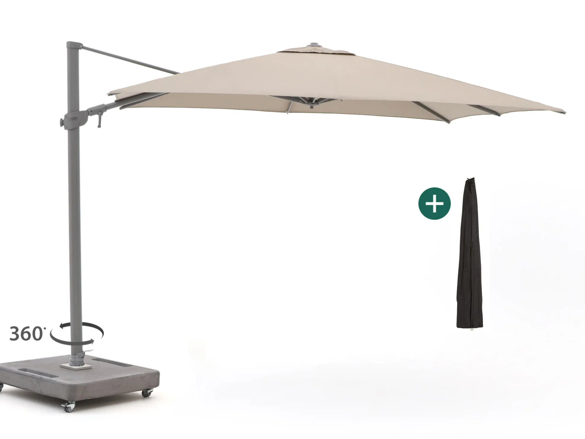 Shadowline Austin zweefparasol 300x300cm