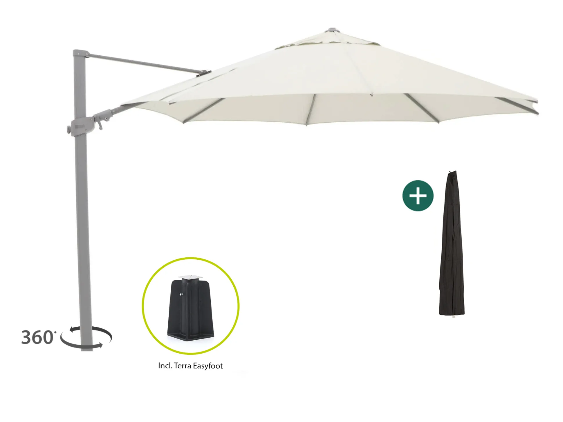 Shadowline Austin zweefparasol ø 350cm