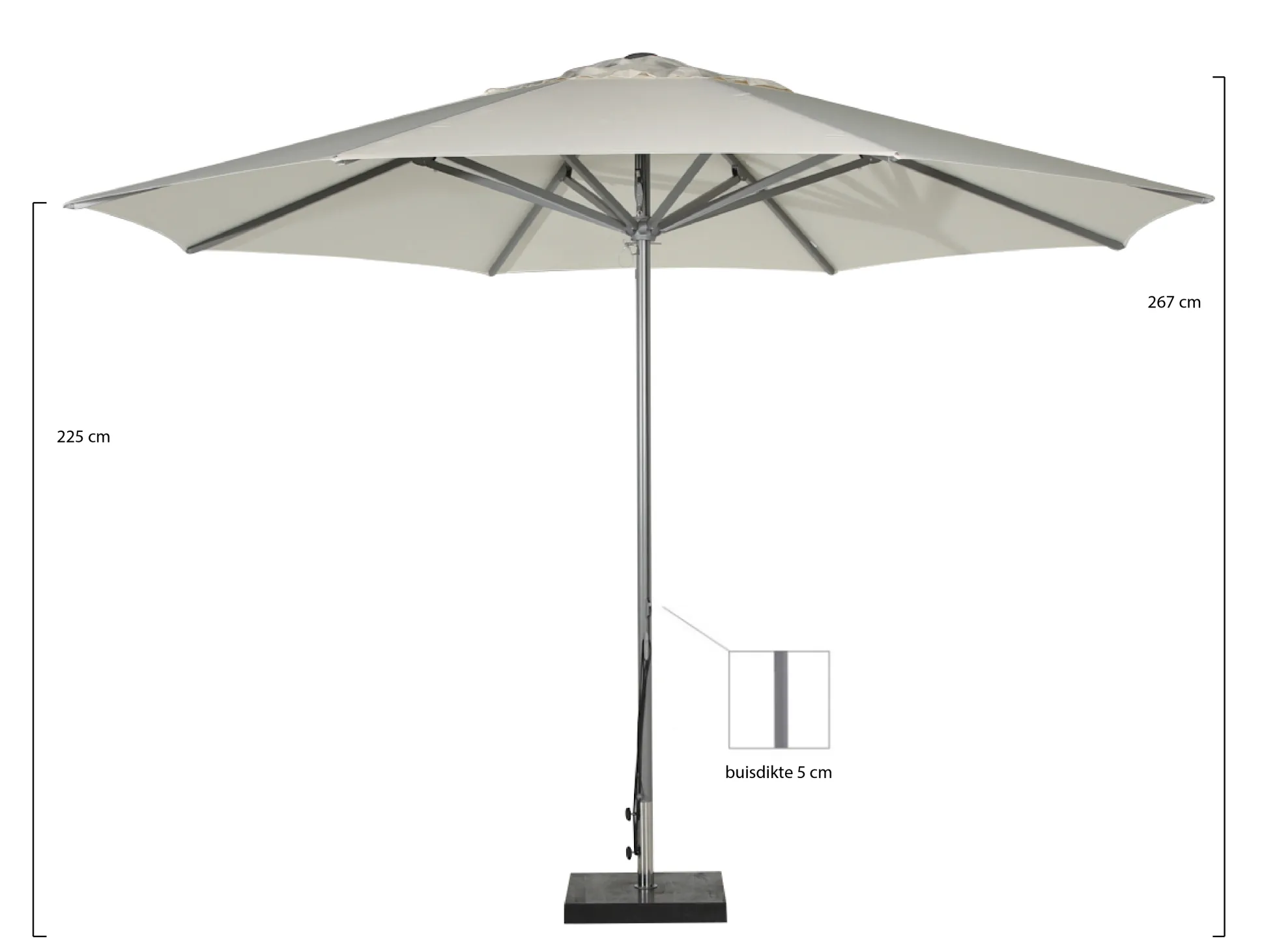 Shadowline Cuba parasol ø 400cm