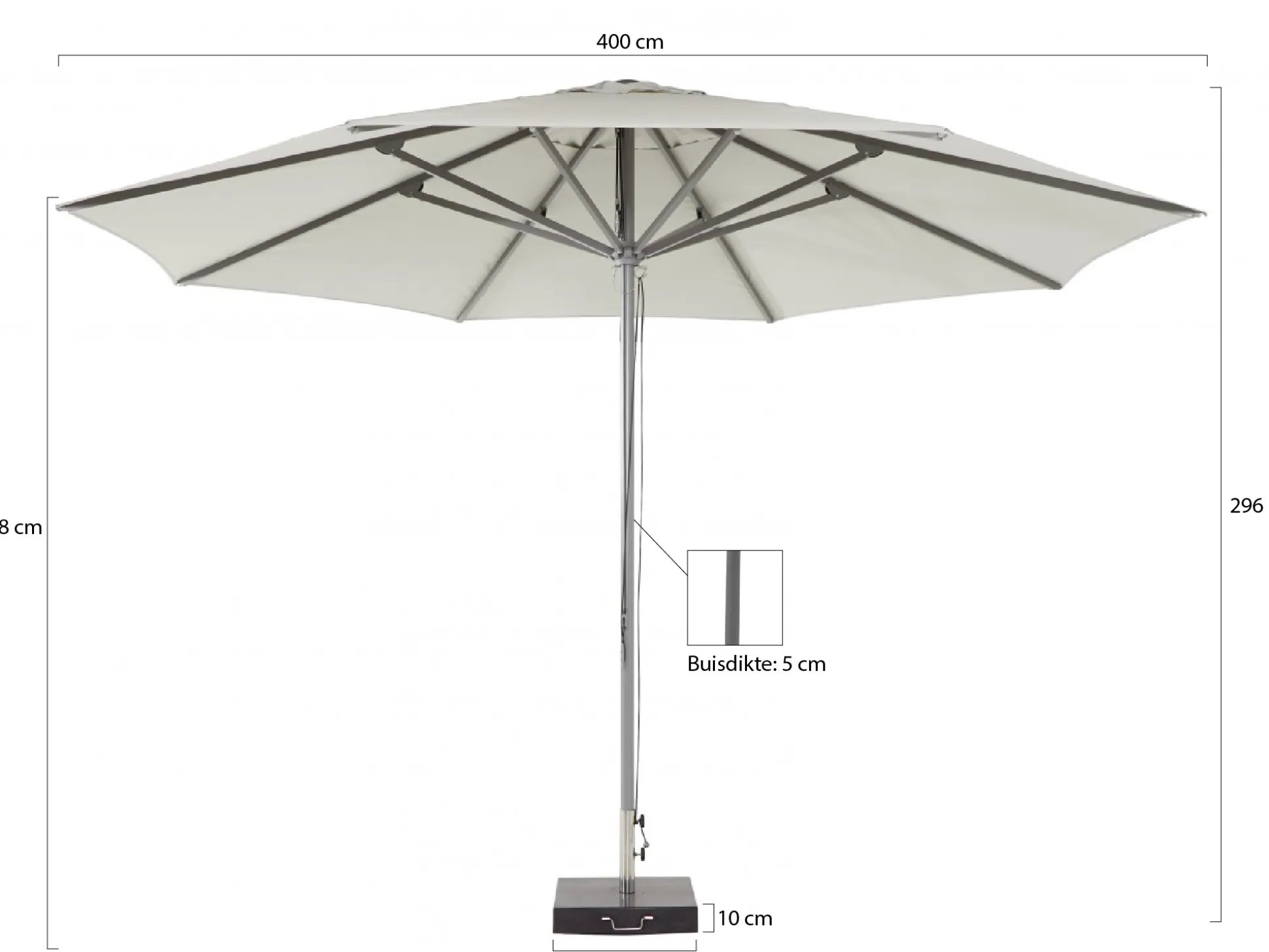Shadowline Cuba parasol ø 400cm