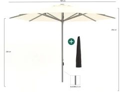 Shadowline Cuba parasol ø 400cm