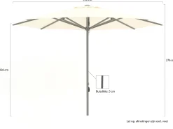 Shadowline Cuba parasol ø 350cm