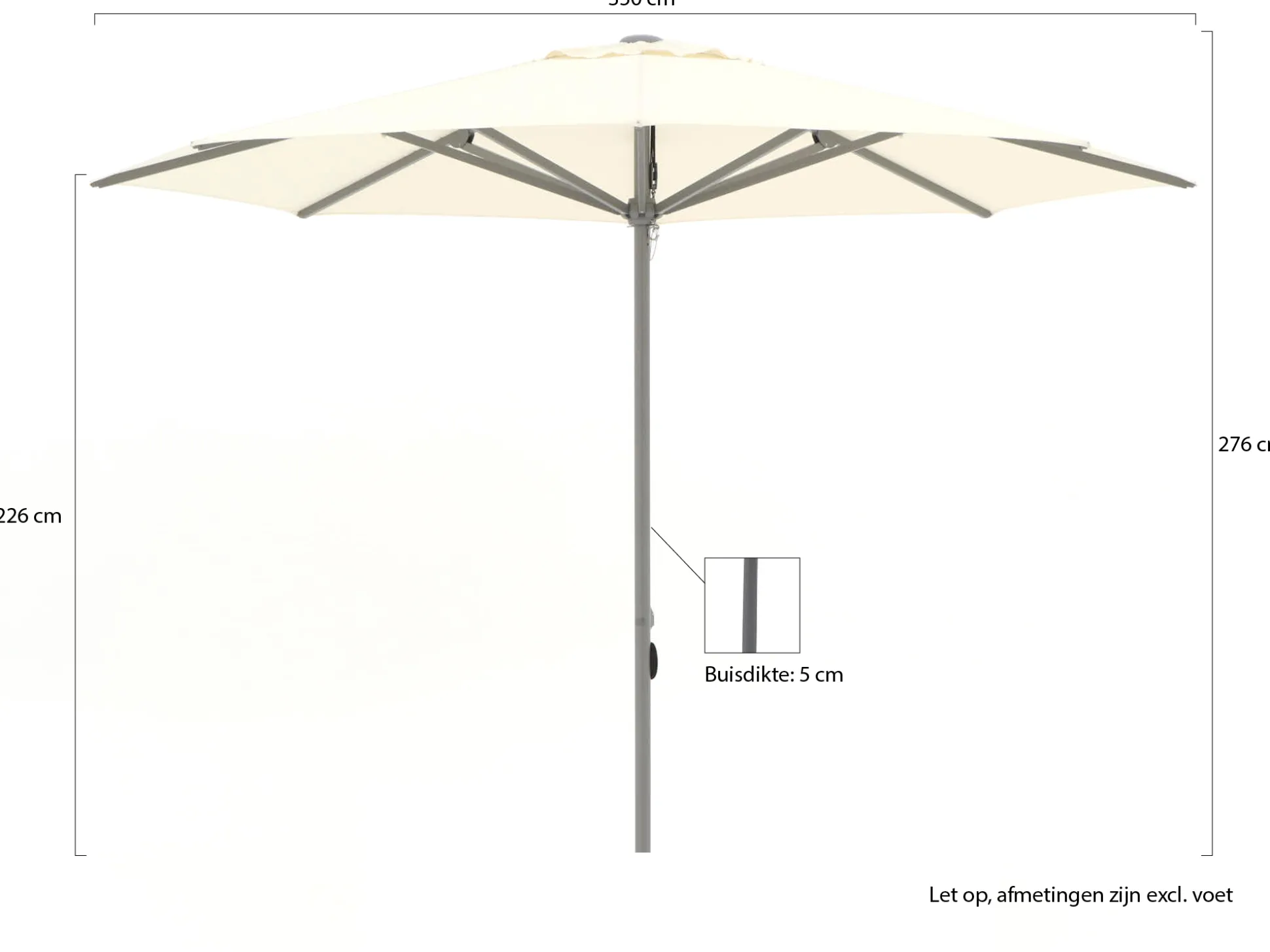 Shadowline Cuba parasol ø 350cm