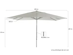 Shadowline Cuba parasol 400x300cm