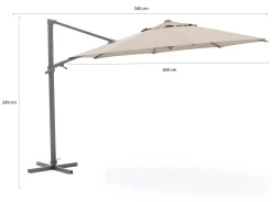 Shadowline Francisco zweefparasol ø 330cm