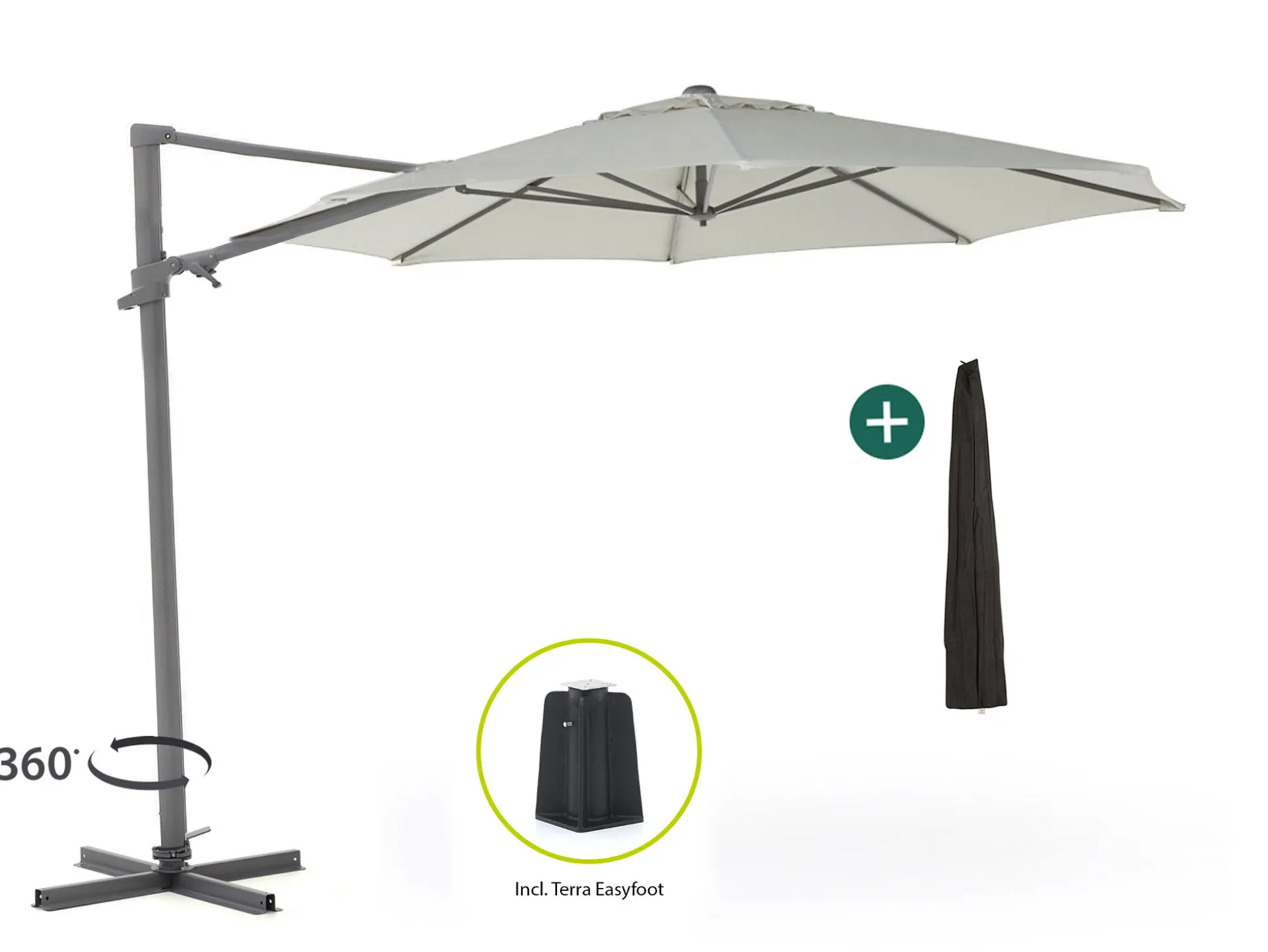 Shadowline Francisco zweefparasol ø330cm
