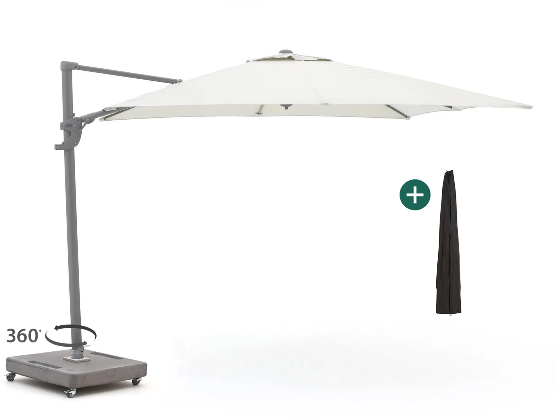 Shadowline Francisco zweefparasol 300x300cm