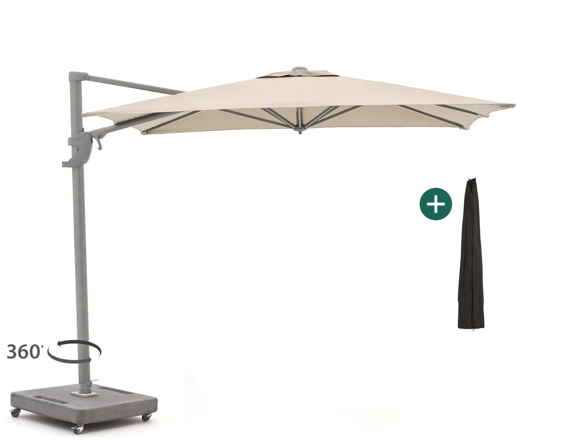 Shadowline Francisco zweefparasol 260x260cm