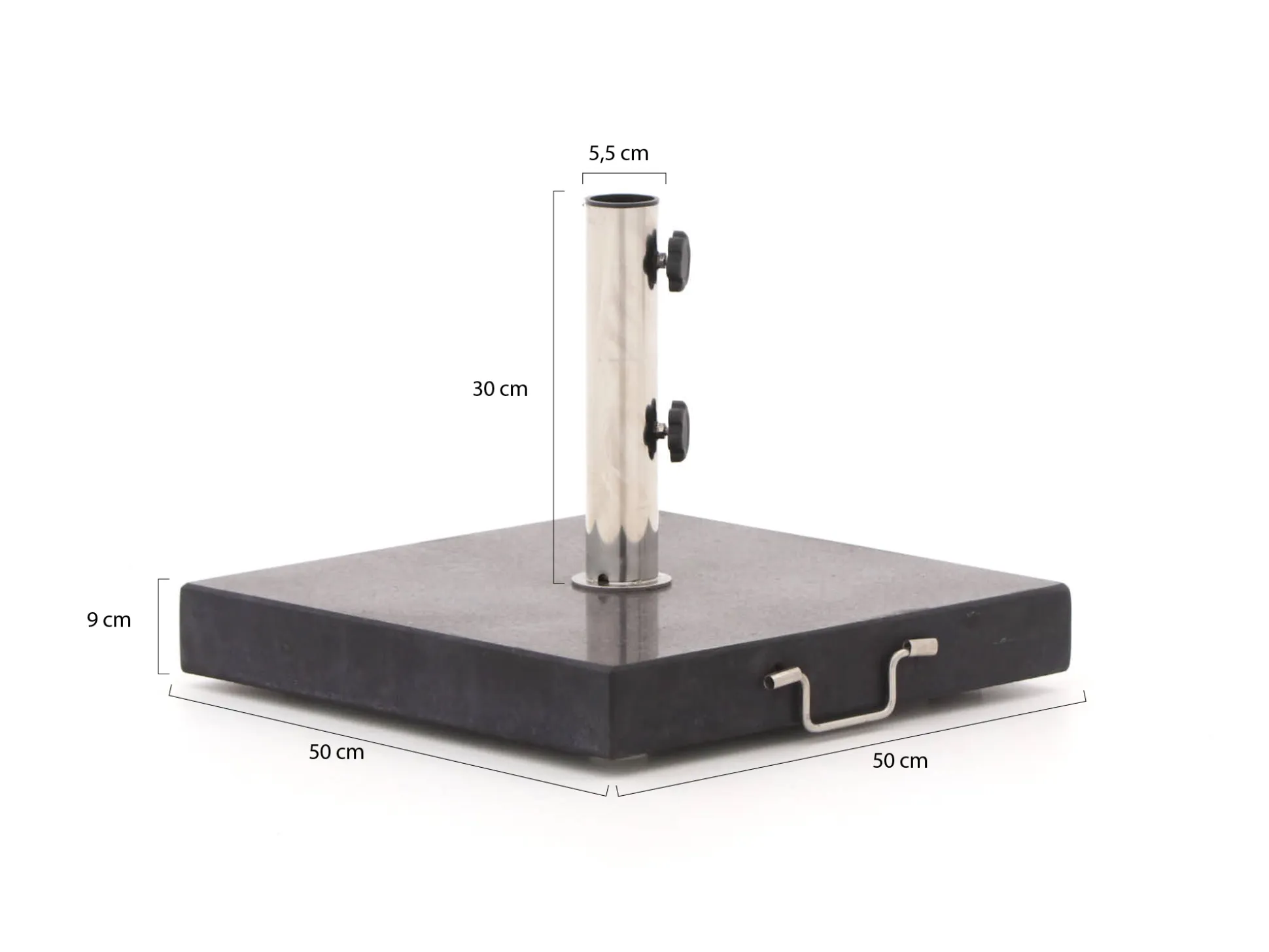 Shadowline Havana parasolvoet 50kg op wiel