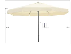 Shadowline Jamaica parasol ø 500cm