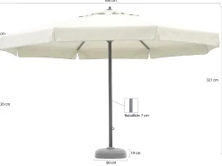 Shadowline Java parasol ø 500cm
