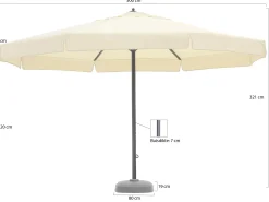 Shadowline Java parasol ø 500cm