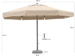 Shadowline Java parasol ø 500cm
