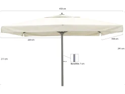 Shadowline Java parasol 450x450cm