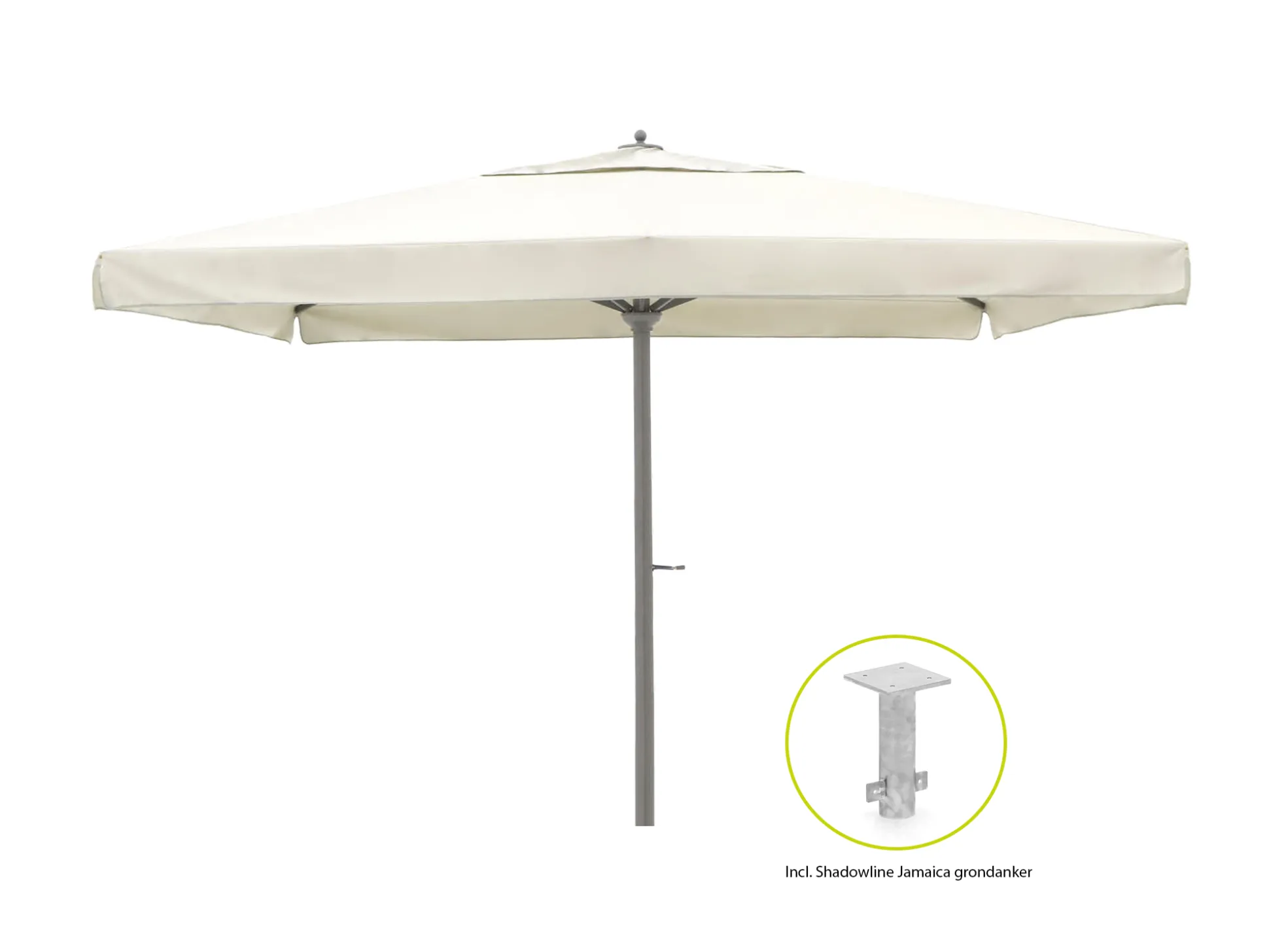 Shadowline Java parasol 400x400cm