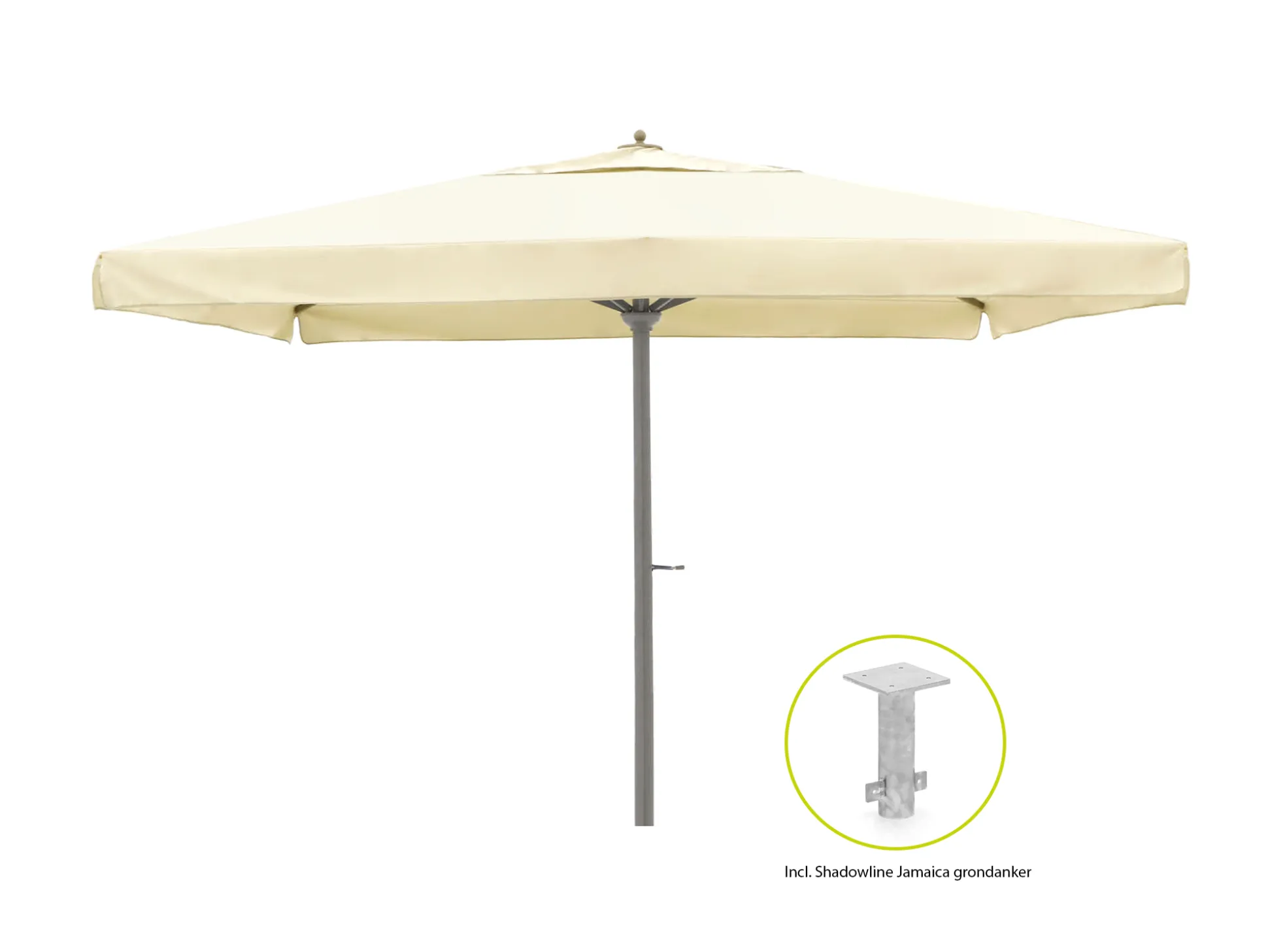 Shadowline Java parasol 400x400cm