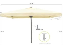 Shadowline Java parasol 450x450cm