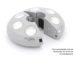 Shadowline 6-LED parasolverlichting