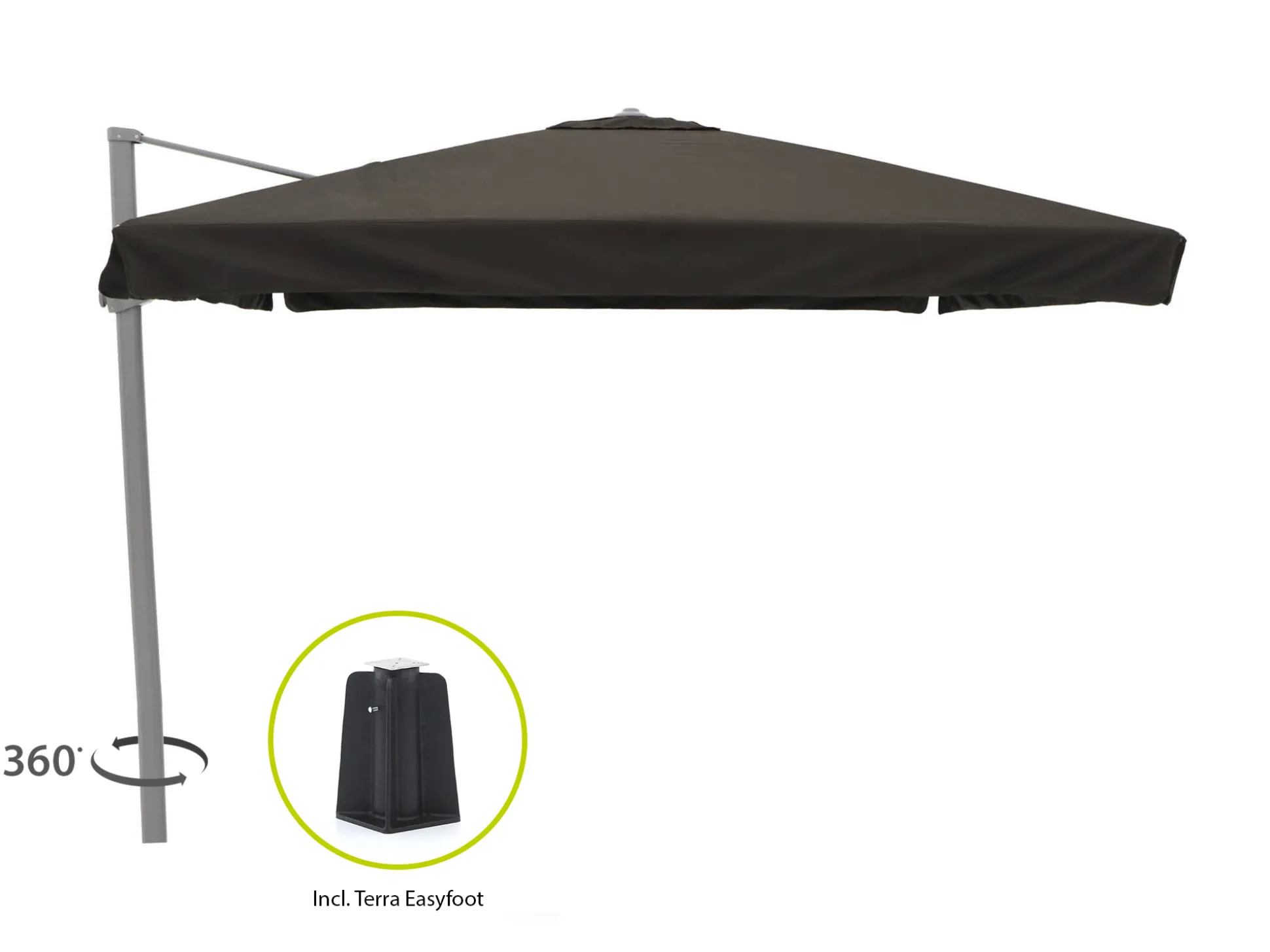 Shadowline Miami zweefparasol 300x300cm