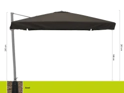 Shadowline Miami zweefparasol 300x300cm