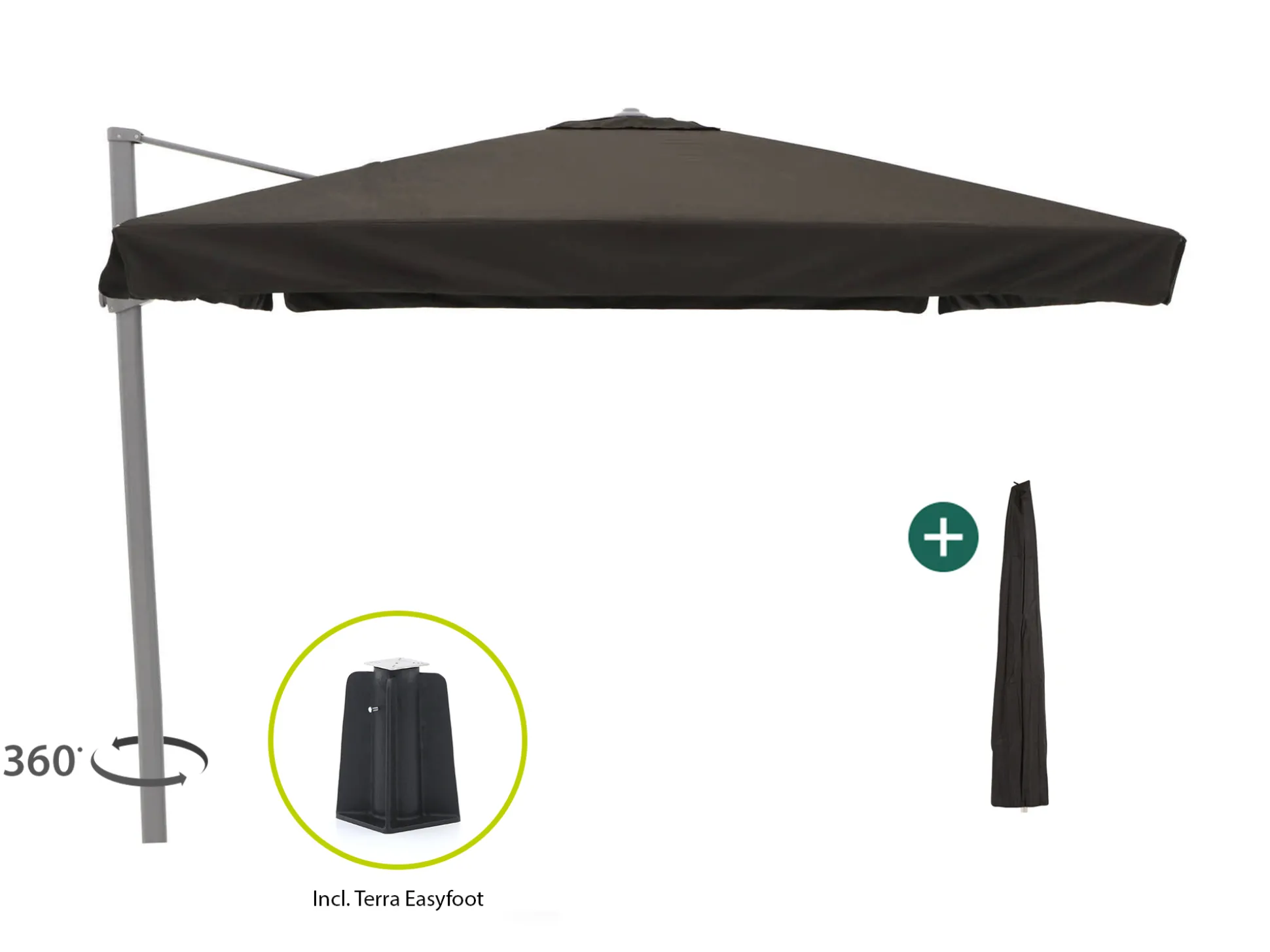 Shadowline Miami zweefparasol 300x300cm