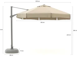 Shadowline Miami zweefparasol ø 350cm