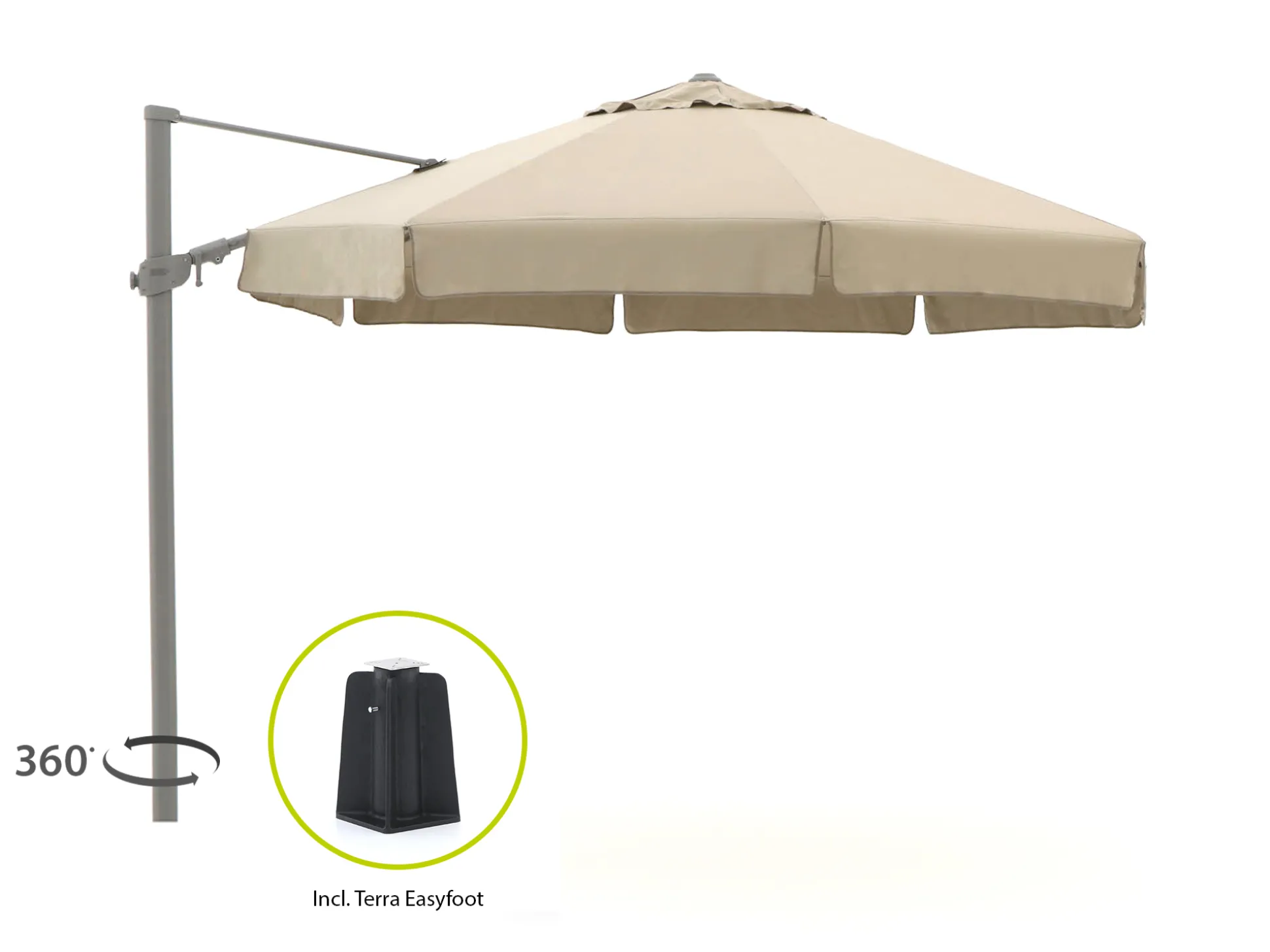 Shadowline Miami zweefparasol ø 350cm