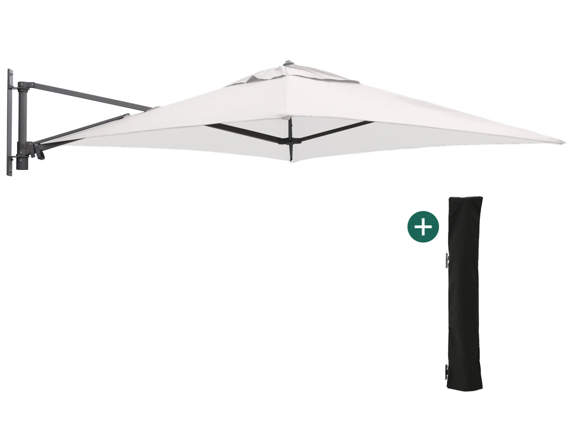 Shadowline muurparasol 200x200cm