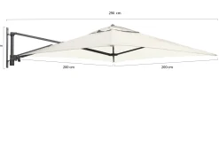Shadowline muurparasol 200x200cm