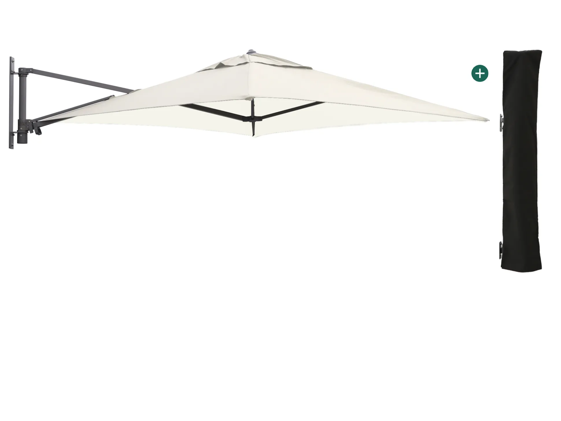 Shadowline muurparasol 200x200cm