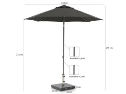 Shadowline Push-up parasol ø 250cm